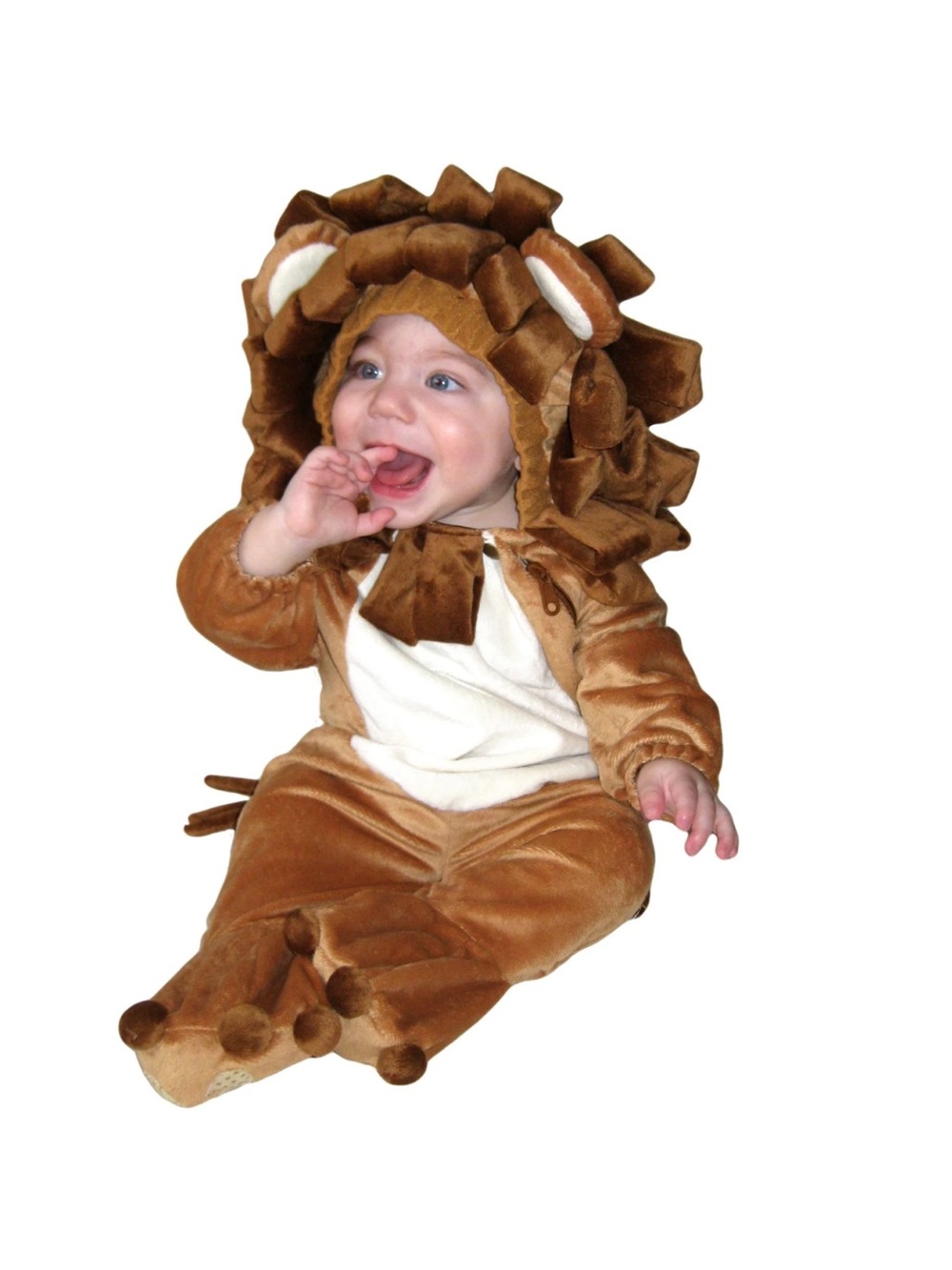 Tom's toys vintage Brown Lion Toddler Halloween jumpsuit Costume size 6-12M